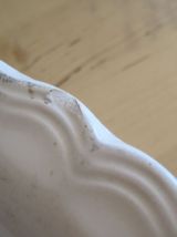 plat Sarreguemines rond creux couleur ivoire