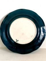 Assiette  trompe l’œil homard en faïence style Palissy 