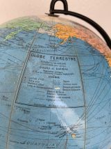 Globe vintage 1960 terrestre Girard Barrère - 32 cm