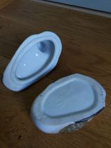 Canard vide-poche céramique barbotine signé YR