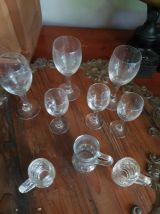 Lot de 9 petits verres 