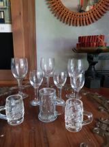 Lot de 9 petits verres 