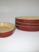 PLAT OVALE MARRON CARAMEL- CASSEROLE EMILE HENRY - 21,5 x 15