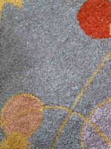 Handmade contemporary ORA French hooked rug, 1C834