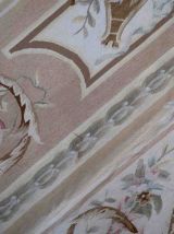 Tapis vintage Français Aubusson fait main, 1C838