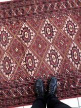 Tapis vintage Afghan Ersari fait main, 1C846