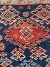 Tapis ancien Caucasien Shirvan fait main, 1C849