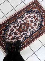 Tapis vintage Persan Hamadan fait main, 1C851