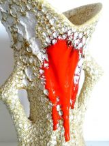 Vase fat lava style Vallauris 1970