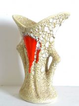 Vase fat lava style Vallauris 1970