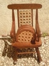 chaise porte sous verre  en bois , vintage