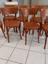 Série de 8 chaises Baumann vintage