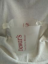 SEAU à glaçons en verre DEWAR'S finest scotch Whisky 