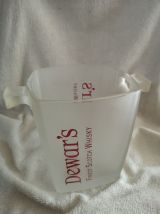 SEAU à glaçons en verre DEWAR'S finest scotch Whisky 