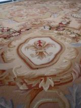 Tapis vintage Français Aubusson fait main, 1C855