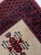 Tapis vintage Ouzbek Bukhara fait main, 1C858