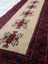 Tapis vintage Ouzbek Bukhara fait main, 1C858