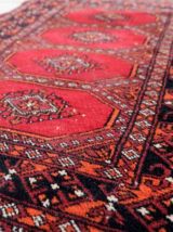 Tapis vintage Ouzbek Bukhara fait main, 1C865