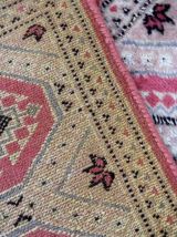 Tapis vintage Ouzbek Bukhara fait main, 1C873