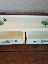 miroir et tablette salle de baim syla vintage