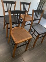 Série de 4 chaises bistrot "luterma" vintage