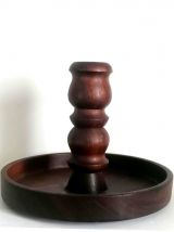 Bougeoir en bois vintage 