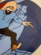 Assiette Capitaine Haddock. Tintin Hergé. 