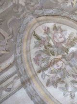 Tapis vintage Français Aubusson fait main, 1C884