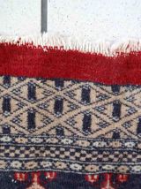 Tapis vintage Ouzbek Bukhara fait main, 1C889