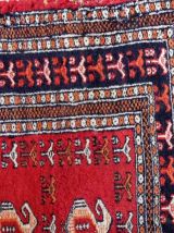 Tapis vintage Ouzbek Bukhara fait main, 1C889