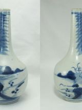 AncAncien vase bleu blanc Chinois Chine ou Vietnam 19è si