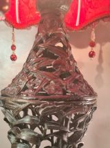 grande lampe art nouveau 1890 a 1910 bronze  japonaise  mode