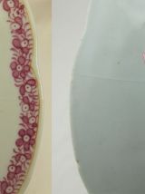 3 assiettes en porcelaine famille rose Chinoise, Chine 18è s