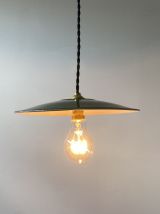 LOT 2 ANCIENNES SUSPENSION EMAILLEES VERTES  VINTAGE