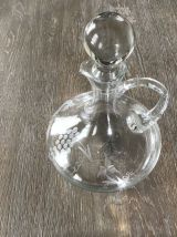 carafe à décanter taillée en cristal 