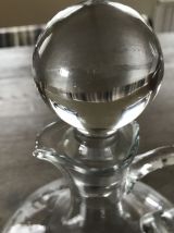 carafe à décanter taillée en cristal 