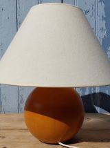 Lampe vintage imt boule de bois