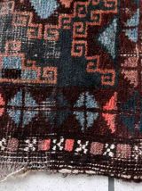 Tapis ancien Afghan Baluch fait main, 1C909