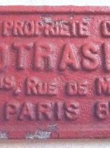 plaque de Wagon ancienne LOTRACID, vintage