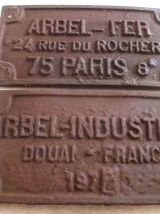 plaques  de Wagon ARBEL anciennes , vintage
