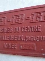 plaque  de  wagon ABR ancienne , vintage