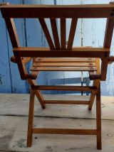 Chaise pliante en bois pour enfant