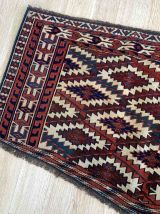 Tapis ancien Turkmène Asmalik fait main, 1B933