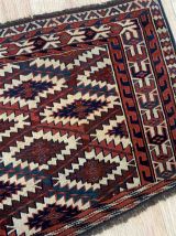 Tapis ancien Turkmène Asmalik fait main, 1B933