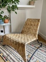 Fauteuil en Rotin Vintage Design Scandinave Lagom 