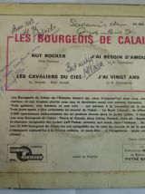 Rare DISQUE EP Bourgeois de calais dédicacé 