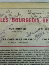 Rare DISQUE EP Bourgeois de calais dédicacé 