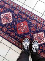 Tapis vintage Indien Tabriiz fait main, 1C919