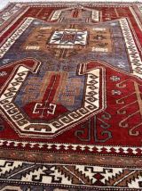 Tapis vintage Caucasien Kazak fait main, 1C921
