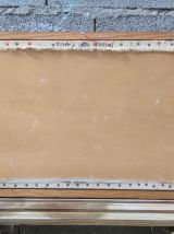 Tapisserie/Canevas encadré  :"flamants roses" (années 70)